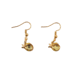 Light Green Ladybug Earrings