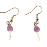 Purple Sucker Earrings